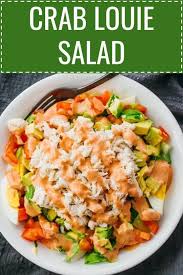 This Easy Crab Salad Recipe Is Versatile And Can Be Adjusted To Anyone S Taste I Use Lettuce Avocad Crab Salad Recipe Crab Louie Salad Sea Food Salad Recipes