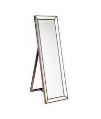 Hamilton hills large framed wall mirror with angled beveled mirror frame and beaded accents premium silver backed glass panel vanity or bathroom mirrored rectangle horizontal or vertical (30x40) 4.5 out of 5 stars 124 Zanthia Cheval Mirror With Antique Gold Beaded Frame Luxe Mirrors