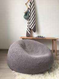 giant pouf ottoman xxxl knitted pouffe modern bean bag etsy modern bean bag chairs giant floor pillows bean bag chair