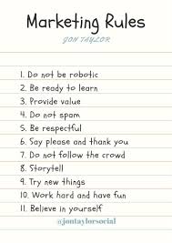 Marketing Rules For Success Entrepreneur Socialmedia Cardiff Smm Growthhacking Classroom Rules Poster Classroom Rules Learn English