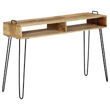 Check spelling or type a new query. Modern Stylish Console Table Industrial Style Solid Mango Wood 115x35x76 Cm Table Desk Shelf Storage For Living Room Decor Buy At The Price Of 115 00 In Aliexpress Com Imall Com