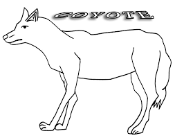 Coyote howling moon coloring page | free printable coloring pages. Printable Coyote Coloring Pages For Kids