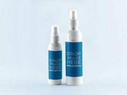 Download Placeit Label Mockup Featuring A Set Of Two Spray Bottles