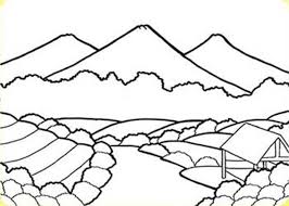 Cara mewarnai pemandangan alam gunung sawah dengan gradasi warna oil pastel. Gambar Mewarnai Pemandangan Gunung Gambar Mewarnai Pemandangan Sketsa Gambar Buku Gambar