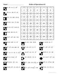 Worksheets » order of operations. Order Of Operations Advanced Color Worksheet 3 By Aric Thomas