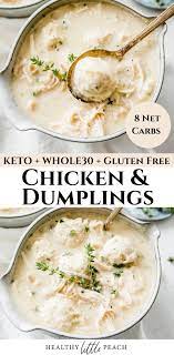 Keto Chicken And Dumplings Whole30 Paleo Recipes Chicken And Dumplings Meals