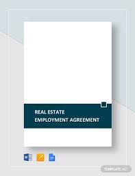 A real estate agent agreement is the contract binding the owner and the. Free 13 Sample Real Estate Employment Agreement Templates In Ms Word Pdf