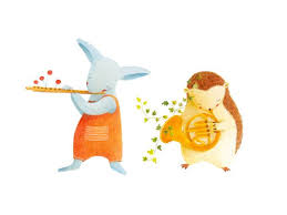 Orchestra On Illustration Served Instruments Art Music Illustration Baby Art