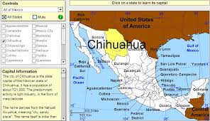 Learn the usa capitals, with a fun game! Interactive Map Of Mexico Capitals Of Mexico Tutorial Sheppard Software Interactive Maps