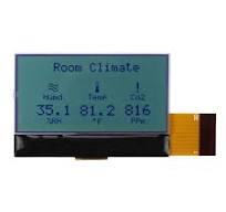 128x64 Graphic COG LCD | STN+ Gray Display with No Backlight