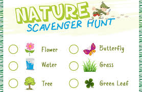 Nature Scavenger Hunt - Free Printable - Stay at Home Mum