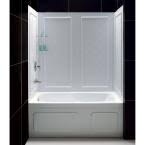 Check spelling or type a new query. Bootz Industries Nextile 30 In X 60 In X 60 In 4 Piece Direct To Stud Alcove Tub Surround In White Z041 5000 The Home Depot