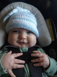 My mom made this hat for my baby