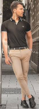 How Men Should Style Black T Shirt Outfits Polo Shirt Outfits Shirt Outfit Men Polo Outfit