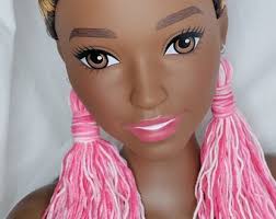 Pink Splash Yarn Tassel Earrings(multiple Colors Avail)