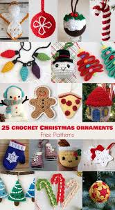 With the holidays on the horizon that means it's time to start getting the holiday decorations down from the attic, or maybe you even want to begin diying your yuletide decor. 25 Free Patterns Of Crochet Christmas Ornaments Crochet Christmas Ornaments Free Crochet Christmas Ornaments Free Pattern Crochet Ornaments Free Pattern