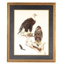 Don Whitlatch Limited Edition "Bald Eagle" Offset Print in United States