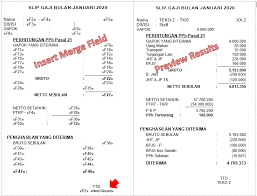 Menurut hukum ketenagakerjaan, slip gaji sifatnya wajib diberikan saat tanggal penggajian. Buat Slip Gaji Dengan Mailmerge