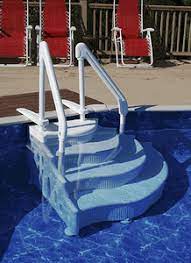 Above Ground Pool Steps And Above Ground Pool Ladders Pool Steps Swimming Pool Accessories Above Ground Pool Steps