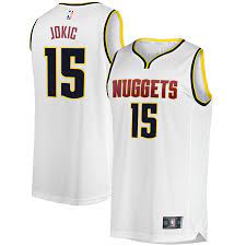 All the best denver nuggets gear and collectibles are at the official online store of the nba. Youth Denver Nuggets Nikola Jokic Fanatics Branded White Fast Break Replica Player Jersey Association Edition