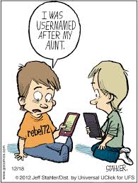 Username After Aunt Moderately Confused On Gocomics Com Humor Socialmedia Comics Social Media Humor Funny Cartoons Tech Humor
