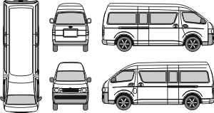 Toyota Hiace Vector 1 Toyota Hiace Toyota Car Vector