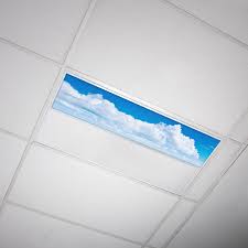 Glaring fluorescent/led lighting can simply change by placing a premium quality light diffuser (designed or plain) in front of it. Octo Lights Fluorescent Light Covers 1x4 Flexible Ceiling Light Diffuser Panels Decorative Clouds For Classrooms And Offices 017 Walmart Com Walmart Com