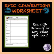 Epic Conventions Worksheet Worksheets Epic Teaching