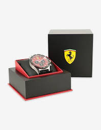 Kostenlose lieferung für viele artikel! Ferrari Chronograph Pilota Watch With Red Dial Man Ferrari Store
