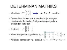 We did not find results for: Determinan Matriks Materi Determinan Contoh Soal Determinan Ppt Download