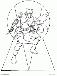 Mandalorian warrior, feared bounty hunter, and one of the most silent antagonists in the early movies, boba fett is someone you don't want to mess with. Boba Fett Coloring Page Coloring Home