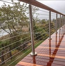 This rope railing would be great for a cabin in the woods or for a lake house too. Daiya Deck Railing Spindle With Wire Cable Rope For Deck And Balcony Buy Deck Railing Spindle Stainless Steel Wire Cable Railing Post Wire Cable Railing Product On Alibaba Com