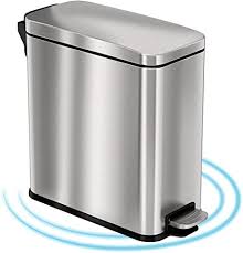 Check spelling or type a new query. Amazon Com Itouchless Softstep 3 Gallon Slim Bathroom Step Trash Can With Odor Filter Removable Inner Bucket 11 Liter Pedal Stainless Steel Small Garbage Bin For Home Office Bedroom Business Cubicle Home