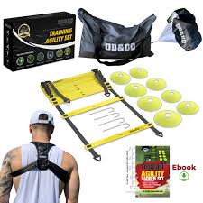 Oddo Agility Ladder Set Workout Exercise Equipment With Back Support Agility Ladder Agility Workouts Resistance Training