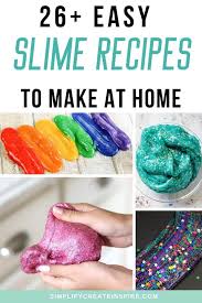 32 Homemade Slime Recipes For Kids Play Ideas Homemade Slime Recipe Homemade Slime Make Slime For Kids