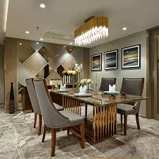 Balance the streamlined look by mixing in natural furnishings, like distressed wood tables and wicker chairs. The Contemporary Design Style Apartment Interiors Gj Associates The Architects Diary Dining Room Design Luxury Dining Room Interiors Dining Table Design Modern