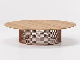 Build an industrial style wooden coffee table at home. Round Solid Wood Garden Side Tables Archiproducts