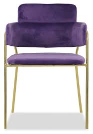 With a simple but elegant look, the lea linen rolled back parsons chair is a great addition to your dining room decor. Emmiel Chair With Gold Legs In Purple Dining Chairs Dining Room Furniture Furniture Home Decor Fortytwo Purple Velvet Chair Gold Legs Furniture Site