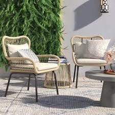 Avon Patio 3 Piece Seating Group With Cushions Reviews Joss Main In 2020 Seating Groups Outdoor Sofa Sets 3 Piece Patio Set