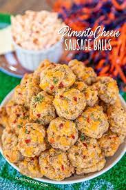 Pimento Cheese Sausage Balls This Recipe Will Change The Way You Make Sausage Ball Forever Ser In 2020 Sausage Balls Cream Cheese Sausage Balls Sausage Balls Recipe