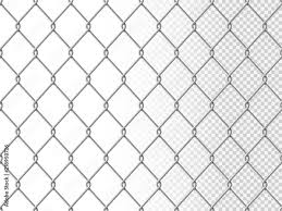 Realistic chain link seamless pattern, chain-link fencing texture isolated  on transparency background, metal wire mesh fence design element vector  illustration Stock Vector | Adobe Stock