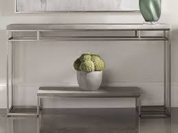 Finished in an english burl walnut. Uttermost Clea Light Gray Brushed Nickel 54 Wide Rectangular Console Table Ut25399