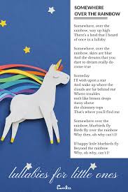 Somewhere Over The Rainbow Lullaby Lyrics Baby Lullaby Lyrics Nursery Songs Bedtime Songs