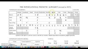 overview of the ipa chart consonants