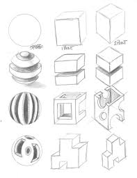 Sliced And Diced Form Drawing Form Drawing Perspective Drawing Lessons Art Lessons
