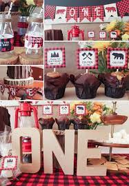 Lumberjack First Birthday Decorations In Buffalo Plaid Etsy Baby Bear Baby Shower Plaid Baby Shower Lumberjack Baby Shower
