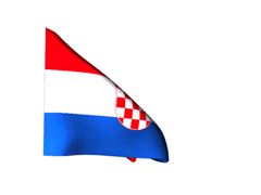 Sie zeigt drei waagerechte streifen in rot, weiß und blau, und in der mitte das staatswappen. Flagge Kroatien Animierte Gif Gif Animation