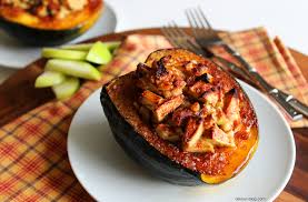 Apple Walnut Stuffed Acorn Squash Recipe Acorn Squash Entertaining Recipes Sweet Recipes