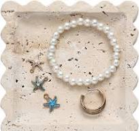 Amazon.com: Threehoney 5.5 Inch Small Travertine Scallop ...