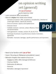 Date, damage incurred, location, etc. Opinion Writing In Tort Tort Damages